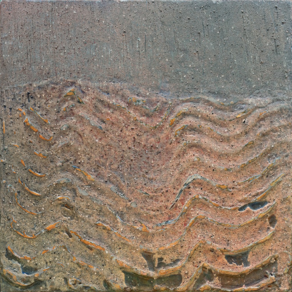 Watching Coming Rain 2025 12" x 12"